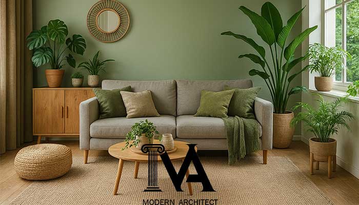 رنگهای سبز طبیعی و خاکی